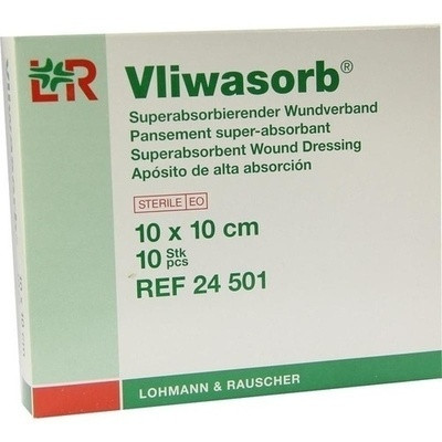 Vliwasorb Superabsorbier.wundverb.10x10cm Steril (PZN 05974681)