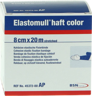 Elastomull Haft Color 20mx8cm Blau Fixierb. (PZN 01412555)