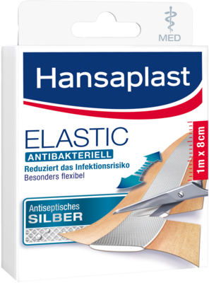 Hansaplast med elastic 8 cmx1 m Abschnitte (PZN 01202616)
