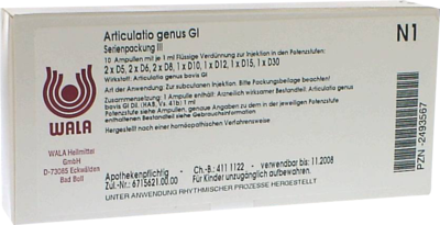 Articulatio Genus Gl Serienpackung 3 Amp. (PZN 02493567)