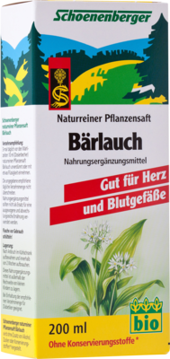Baerlauch Saft Schoenenberger (PZN 00692050)