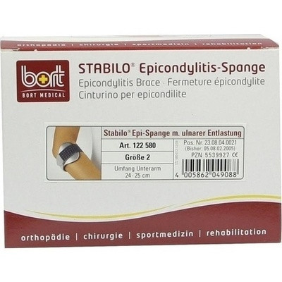 Bort Stabilo Epicondylitis Spange Gr.2grau (PZN 05539927)