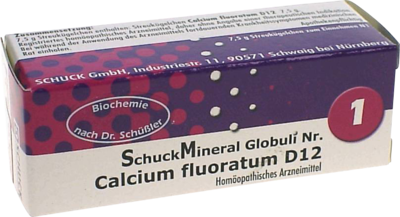 Schuckmineral Globuli 1 Calcium Fluor. D12 (PZN 00413216)