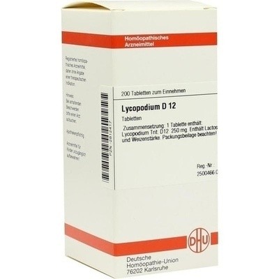 Lycopodium D 12 Tabletten, 200 St (PZN 02812417)