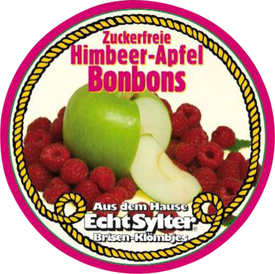 Echt Sylter Himbeer Apfel Bonbons Zuckerfrei (PZN 00264816)
