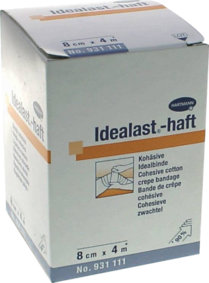Idealast Haft Binde 8cmx4m (PZN 03517436)