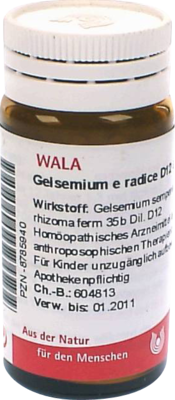 Gelsemium E Rad. D12 (PZN 08785940)