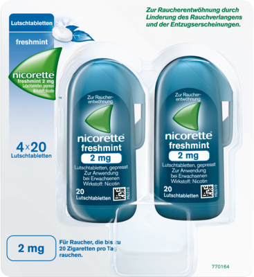 Nicorette freshmint 2 mg Lutschtabletten gepresst (PZN 09633907)