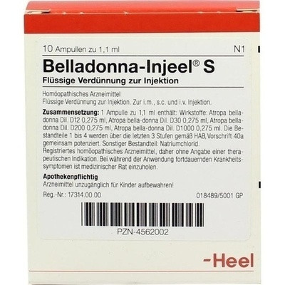 Belladonna Injeele S 1,1ml (PZN 04562002)