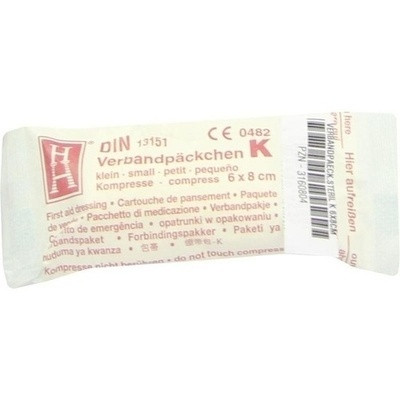Verbandpaeckchen Steril 6 X 8 Cm K (PZN 03160804)