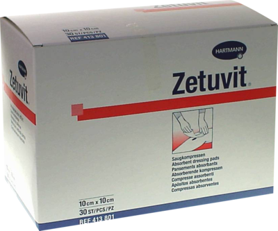 Zetuvit Saugkompresse unsteril 10x10 cm (PZN 01905507)