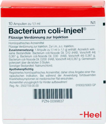 Bacterium Coli Nosoden Injeele 1,1 Ml (PZN 00099837)