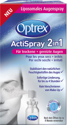 Optrex ActiSpray 2in1 für trockene + gereizte Augen (PZN 10822217)