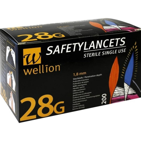 Wellion Safetylancets 28g (PZN 00866231)