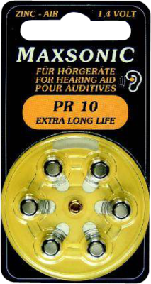 Batterien F.hoergeraete Maxsonic Pr10 (PZN 02181141)