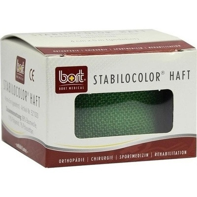 Bort Stabilocolor Haft Binde 4cm Gruen (PZN 08829301)