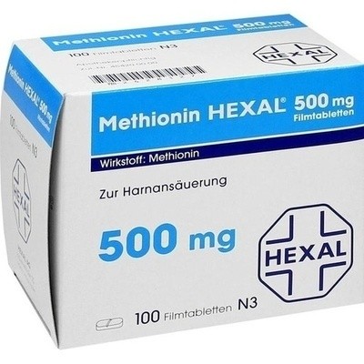 Methionin Hexal 500 mg Film (PZN 02428127)