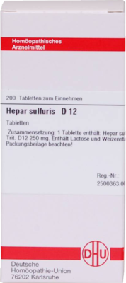 Hepar Sulfuris D 12 (PZN 02115581)