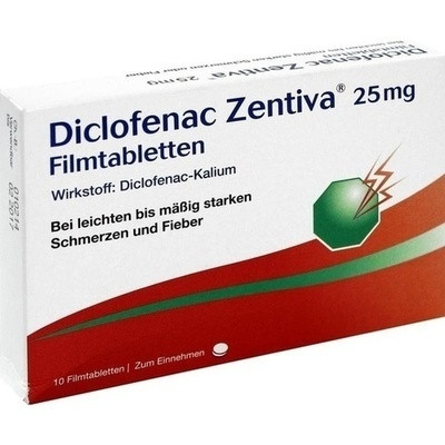 Diclofenac Zentiva 25mg (PZN 10273621)