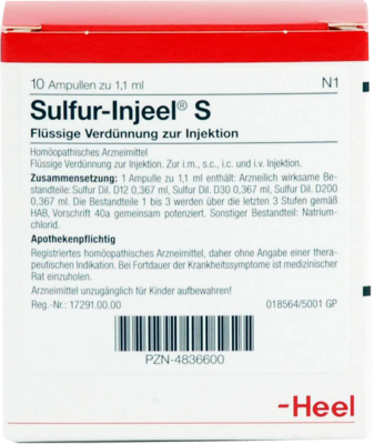 Sulfur Inj S (PZN 04836600)