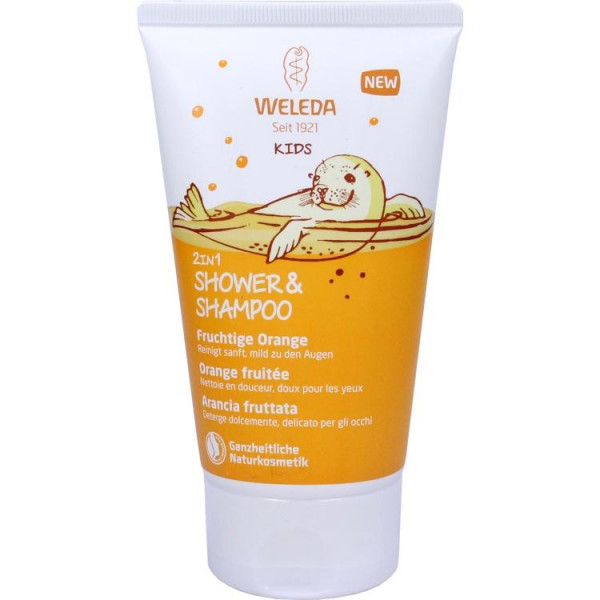Weleda Kids 2in1 Shower&Shampoo Fruchtige Orange (PZN 12387381)