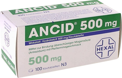 Ancid 500 Mg Kautabl. (PZN 00838335)