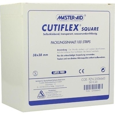 Cutiflex Folien-pflaster Square 38x38mmmasteraid (PZN 02506643)