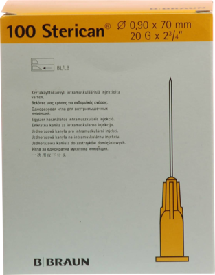 Sterican Kanuelen 20gx2 4/5 0,9x70 Mm (PZN 02057984)