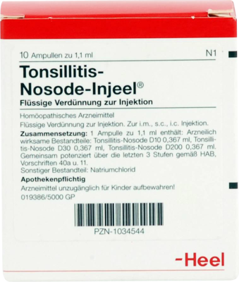 Tonsillitis Nosoden Injeele (PZN 01034544)
