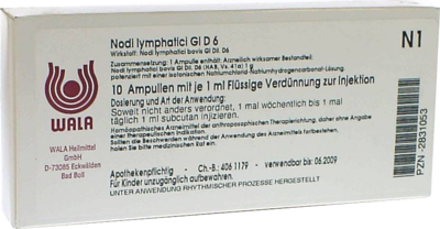 NODI LYMPHATICI GL D 6, 10X1 ml (PZN 02831053)