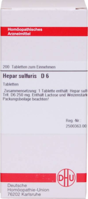 Hepar Sulfuris D 6 (PZN 02115575)