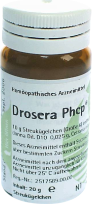 Drosera Phcp Globuli, 20 g (PZN 00359652)