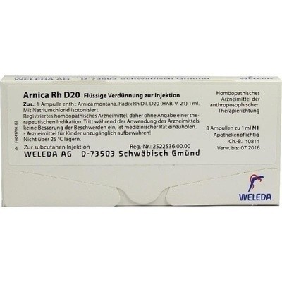 Arnica Rh D 20 Amp. (PZN 01618676)