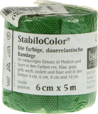 Bort Stabilocolor Binde 6cm Gruen (PZN 08830913)