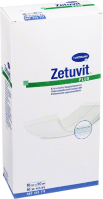 Zetuvit Plus Extrastarke Saugkompr.ster.10x20cm (PZN 02536265)