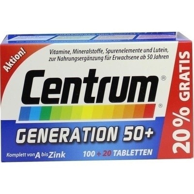 Centrum Generat50+ + Lutein Tabletten, 100 St (PZN 00797470)