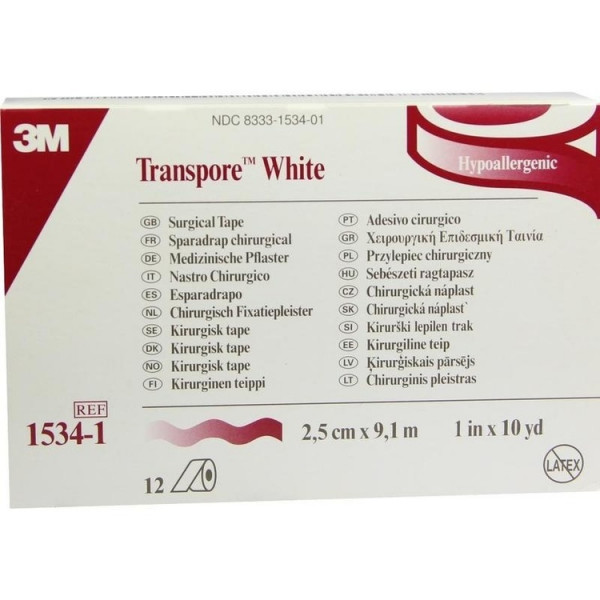 Transpore White 2.5cmx9.1m (PZN 02520548)