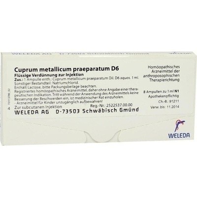 Cuprum Metallicum Praep. D 6 Amp. (PZN 01621454)