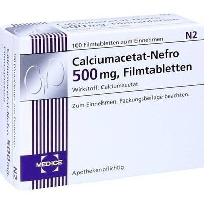 Calciumacetat Nefro 500 Mg Filmtabl. (PZN 00434023)