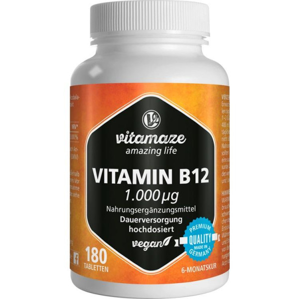 Vitamin B12 1000 ug hochdosiert vegan (PZN 12580592)