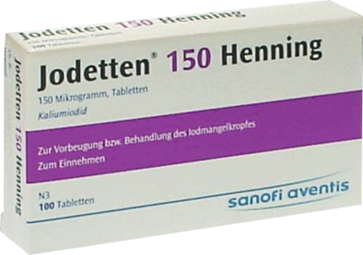 Jodetten 150 Henning Tabletten, 100 St (PZN 00890761)