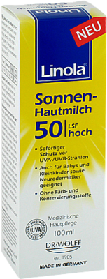 Linola Sonnen-hautmilch Lsf 50 (PZN 11637166)