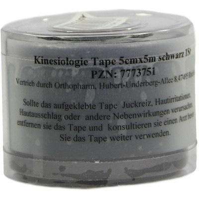 Kinesiologie Tape 5 cmx5 m schwarz (PZN 07773751)