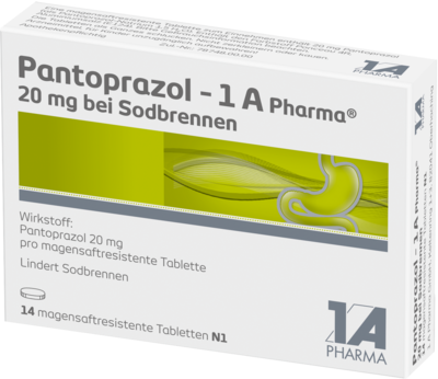 1a Pharma Pantoprazol 20mg bei Sodbrennen (PZN 06486311)