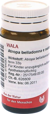 Atropa Belladonna E Radix D6 (PZN 08784082)