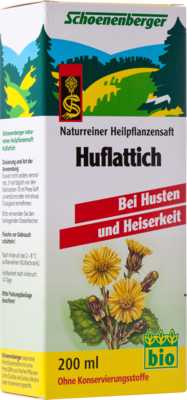 Huflattich Saft Schoenenberger (PZN 00692156)
