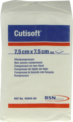 Cutisoft Vlieskompressen 7,5x7,5cm Unsteril (PZN 04894856)