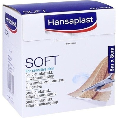 Hansaplast Soft Pflaster 8 cmx5 m Rolle (PZN 08861351)