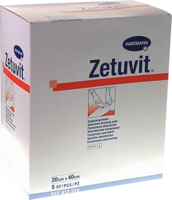 Zetuvit Saugkompresse Steril 20x40cm (PZN 03242689)