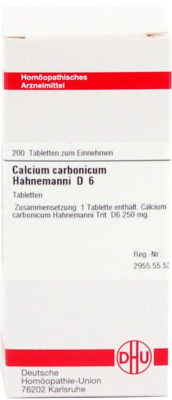 Calcium Carbonicum D 6 Tabletten Hahnemanni (PZN 02815686)